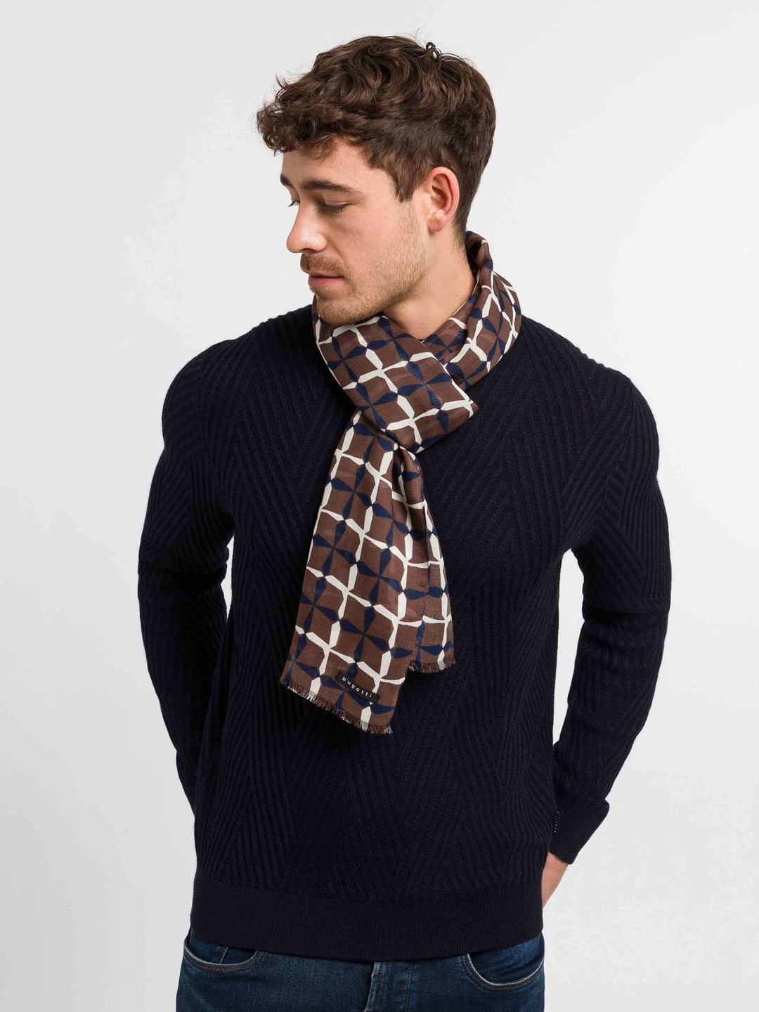 bugatti Schal mit geometrischem Print