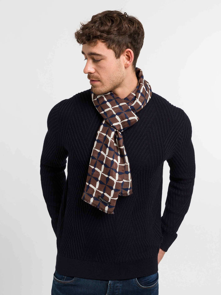 bugatti Schal mit geometrischem Print