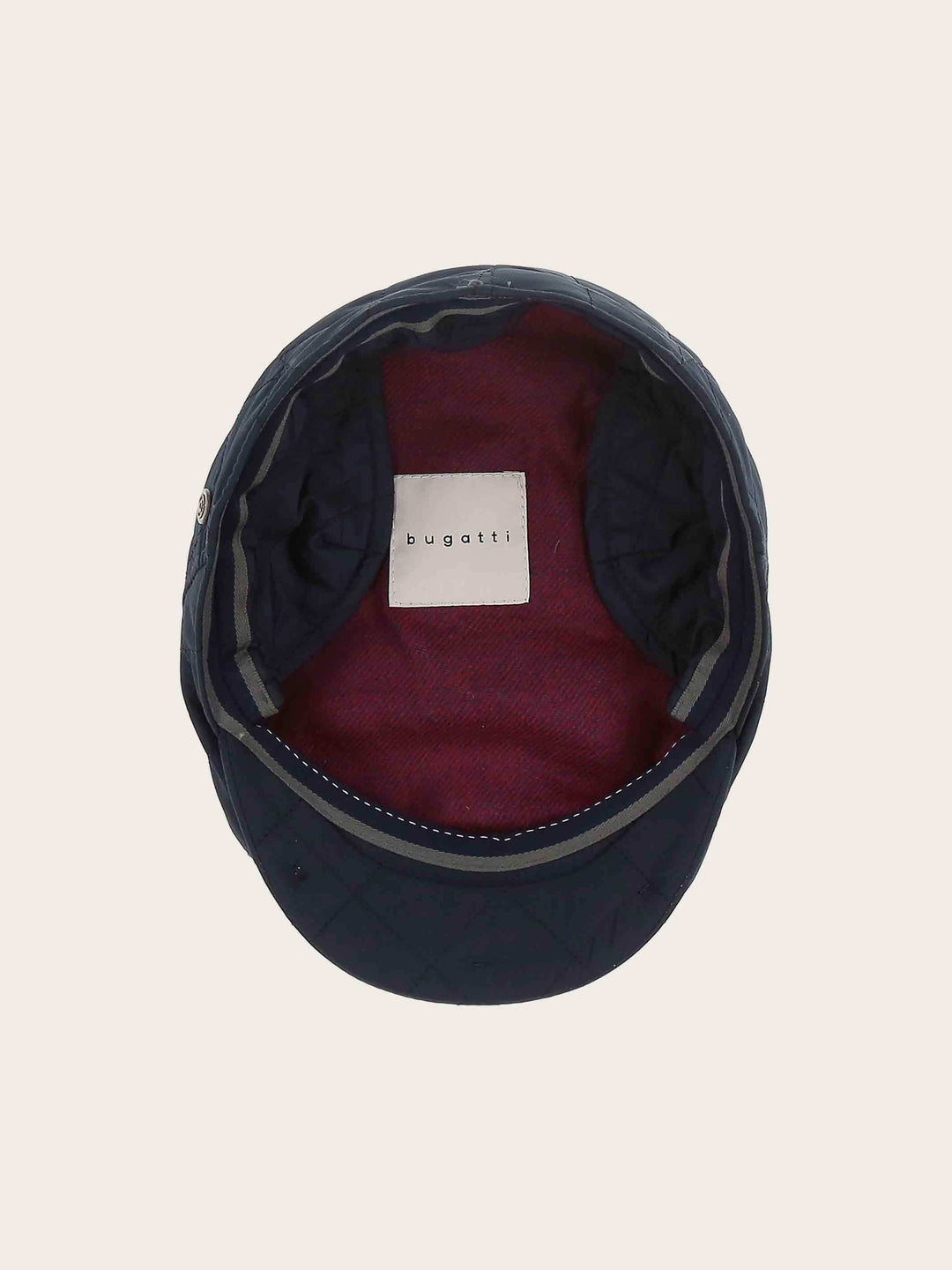 Einfarbige wetterabweisende bugatti Puffer-Flatcap mit Ohrenklappen