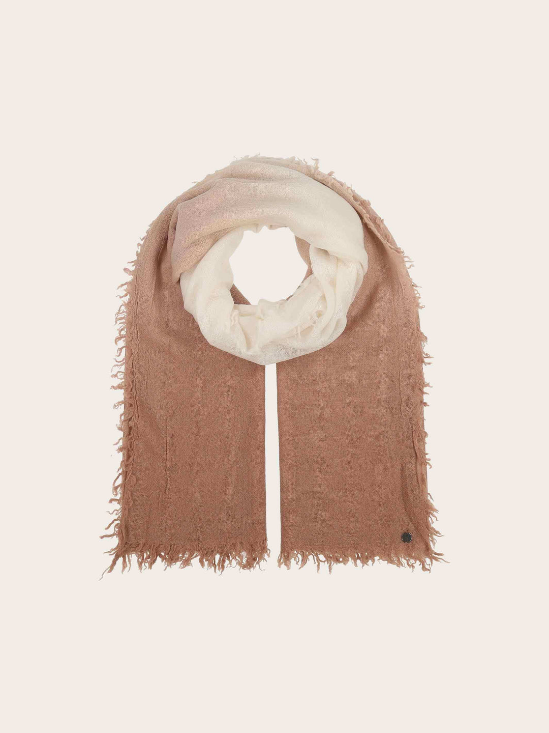 Wollschal im Ombré-Design