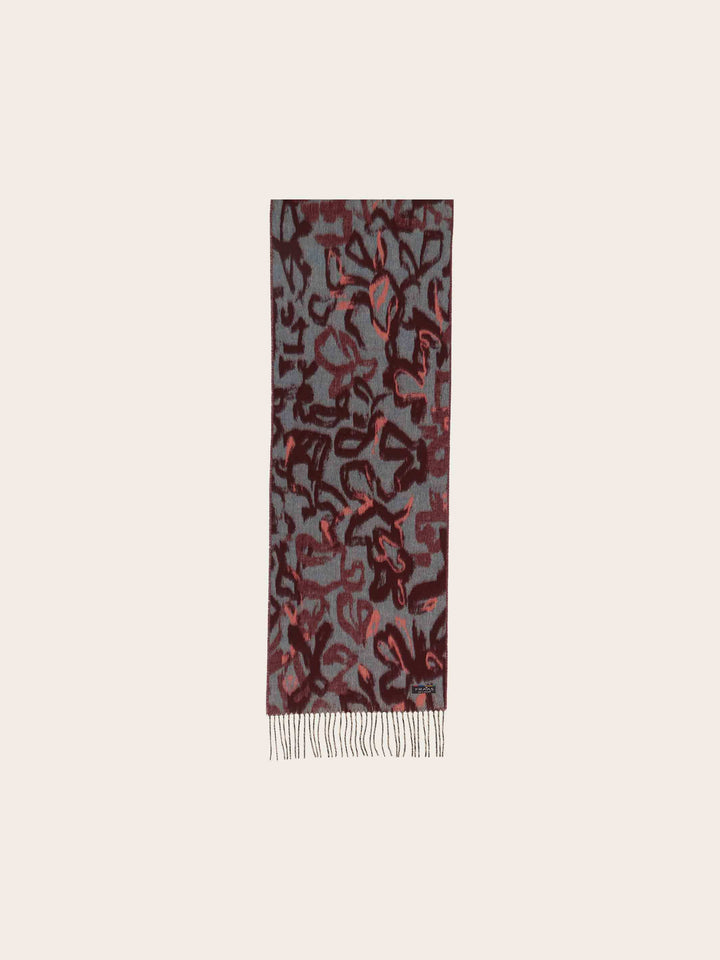 Cashmink-Schal mit mit abstraktem Muster