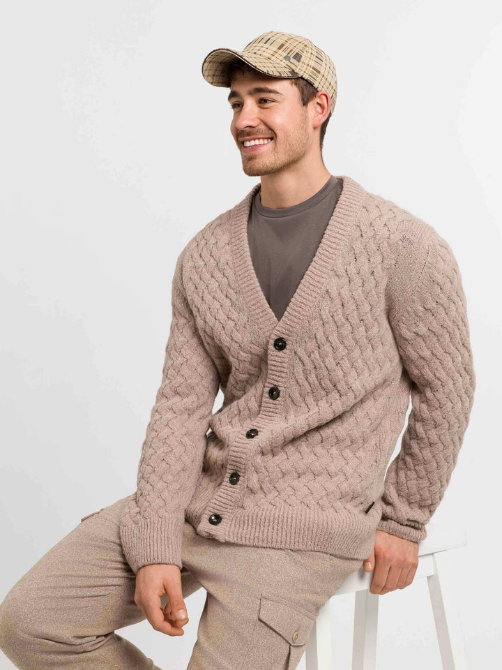 bugatti Basecap in Cord-Optik und Karomuster