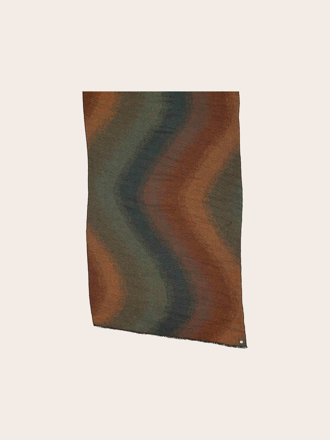 Glitzernder Plissee-Schal mit Wave-Design