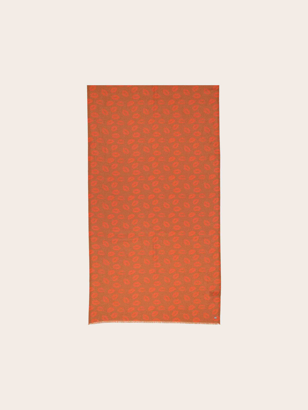 Glitzernder Doubleface-Schal mit Kussmund-Print