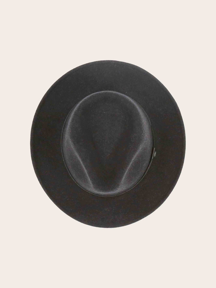 Wasserabweisender Fedora mit Lederband und bugatti-Label