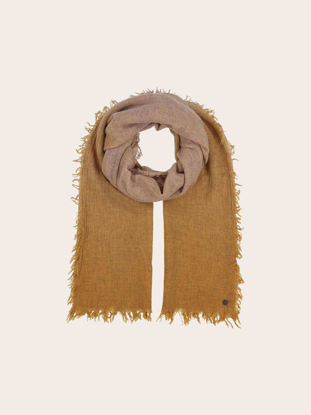 Wollschal im Ombré-Design