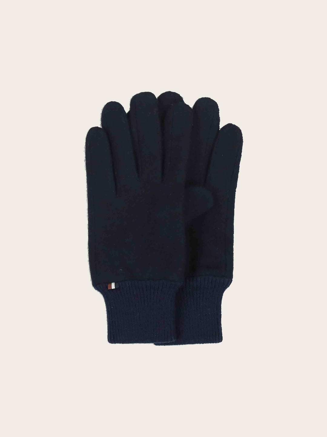 Melierte bugatti Handschuhe mit Signature-Flag