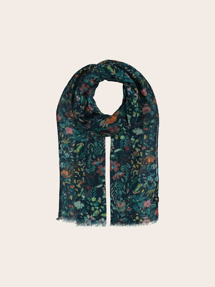 Schal mit zartem Blumen-Design