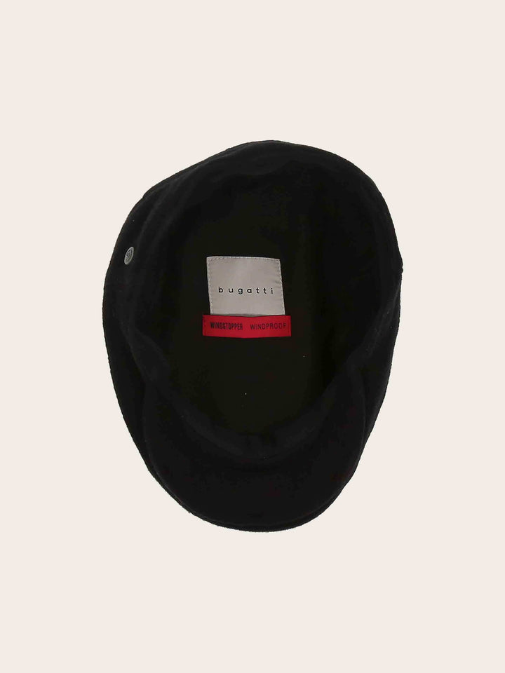 Einfarbige wetterabweisende bugatti Flatcap mit Ohrenklappen