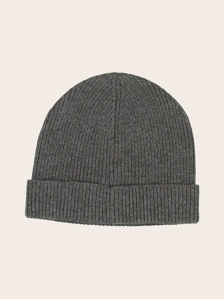 Einfarbige bugatti Beanie mit Signature-Flag