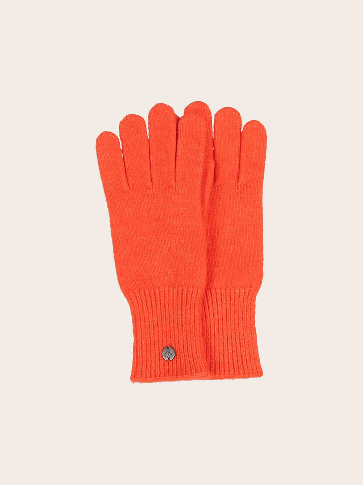 Einfarbige Strickhandschuhe in Wollmischung