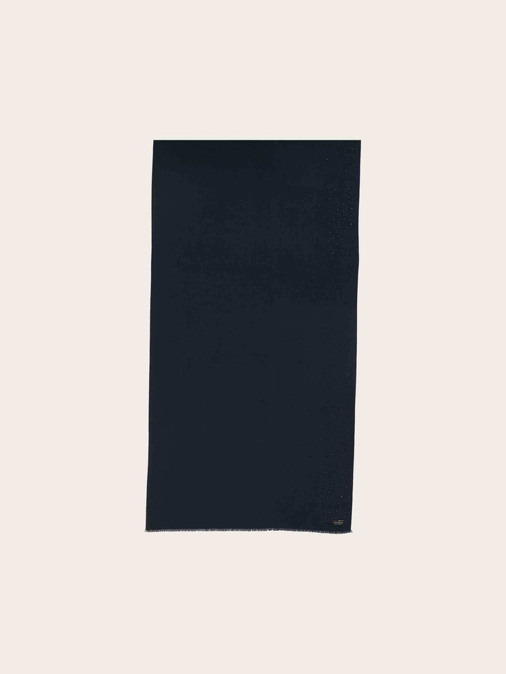 Elegante Cashmink-Stola mit Strass-Steinchen