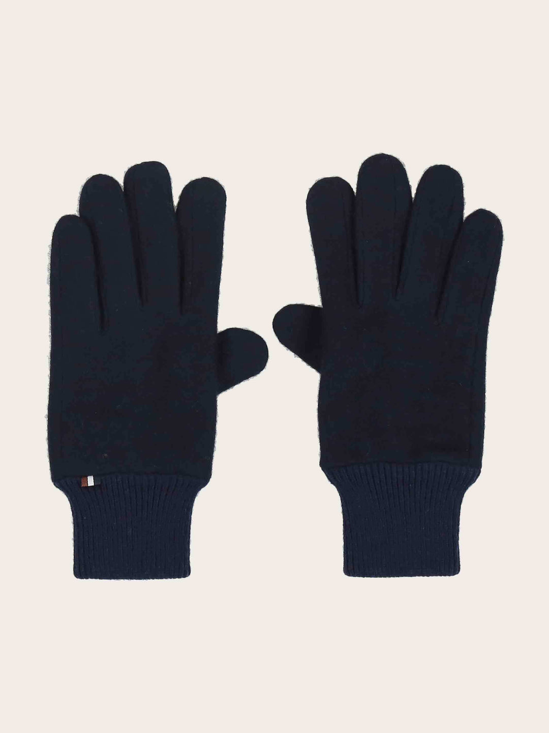 Melierte bugatti Handschuhe mit Signature-Flag