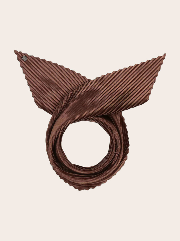 Diamond Shape Tuch mit Plissee und Metallic-Effekt