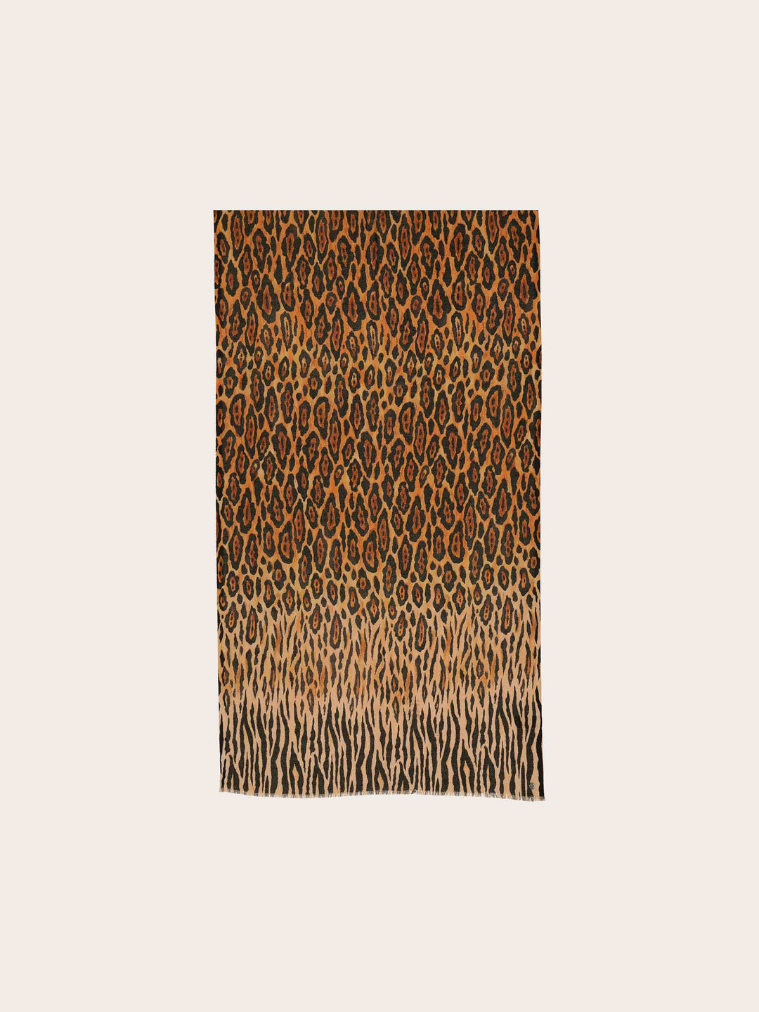 Glitzernder Doubleface-Schal mit Animal-Print