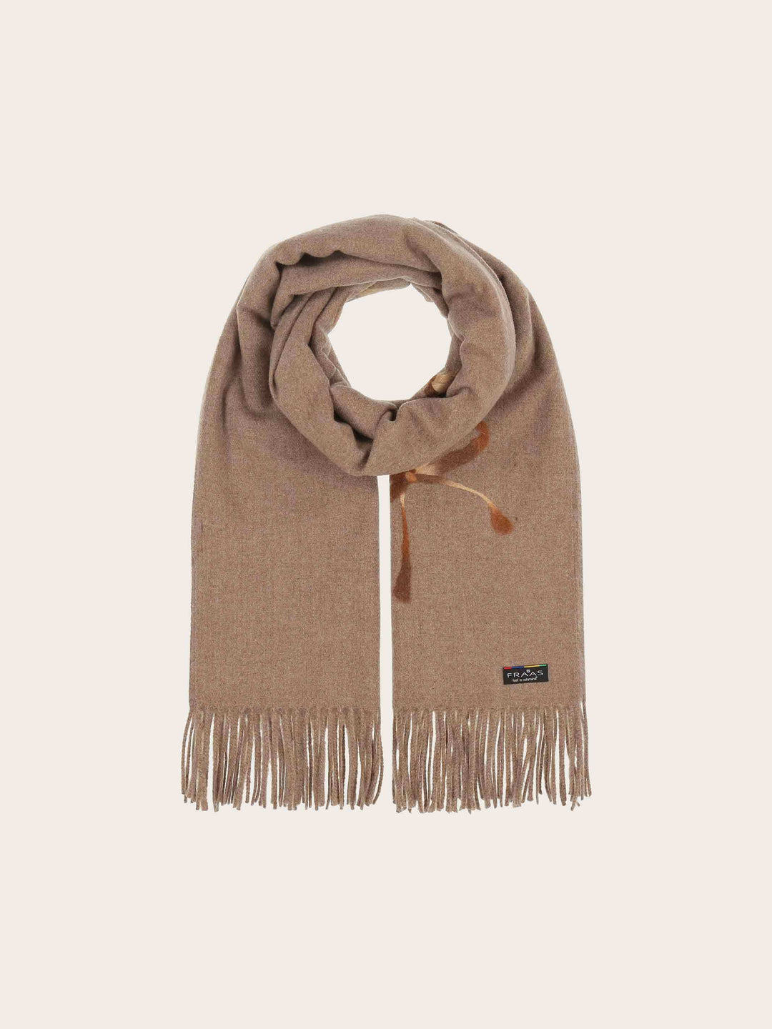 Cashmink-Stola mit eingestickten Schleifen aus Viskosemischung