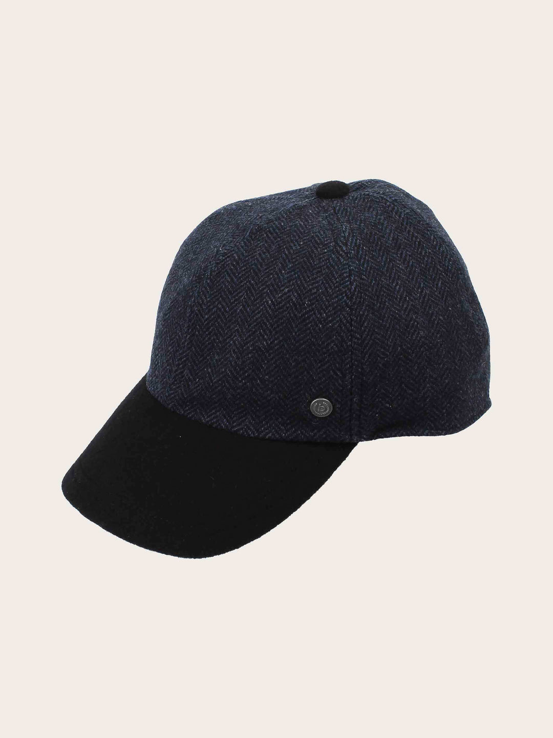Wetterabweisende bugatti Flatcap mit Fischgrat-Design und Ohrenklappen