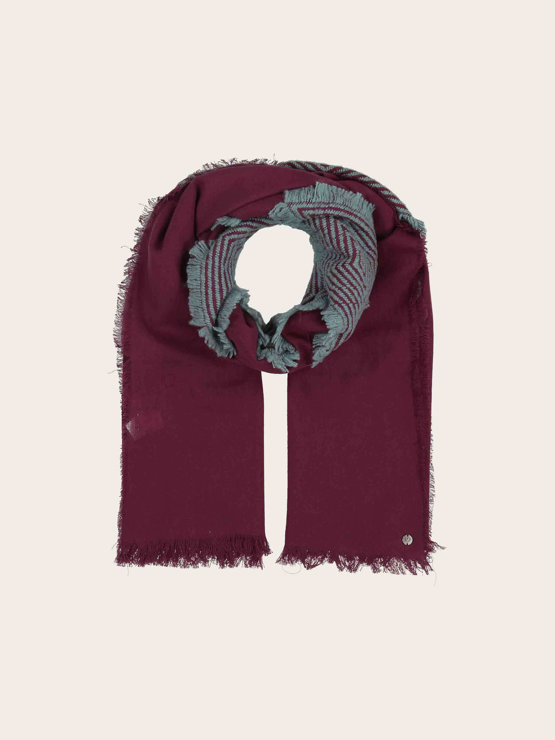 Sustainability Edition - Fil Coupé Stola mit geometrischem Muster