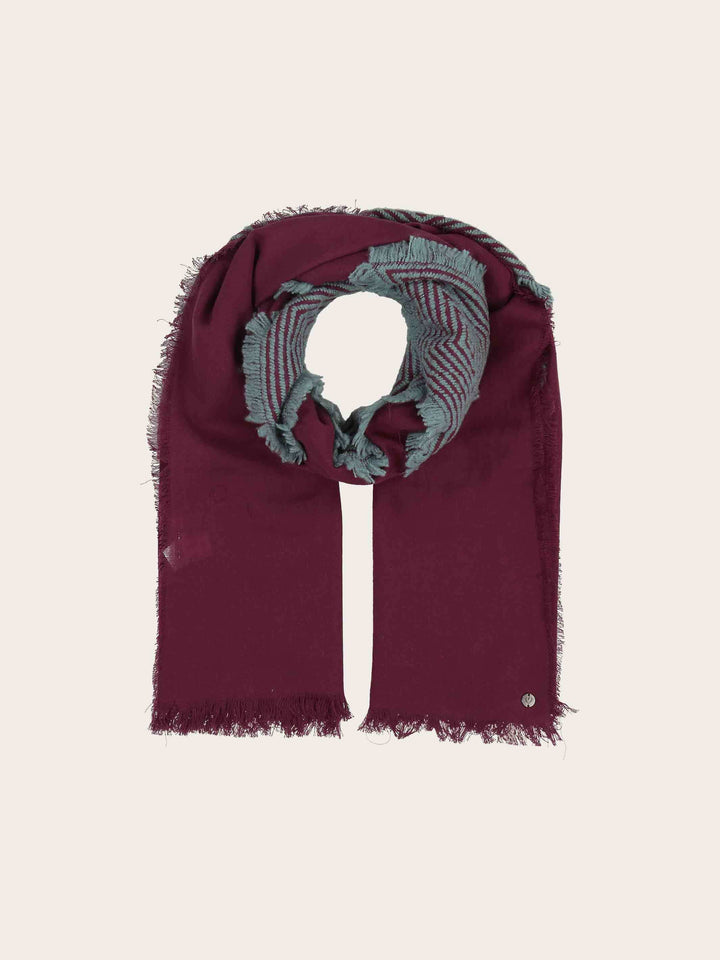 Sustainability Edition - Fil Coupé Stola mit geometrischem Muster