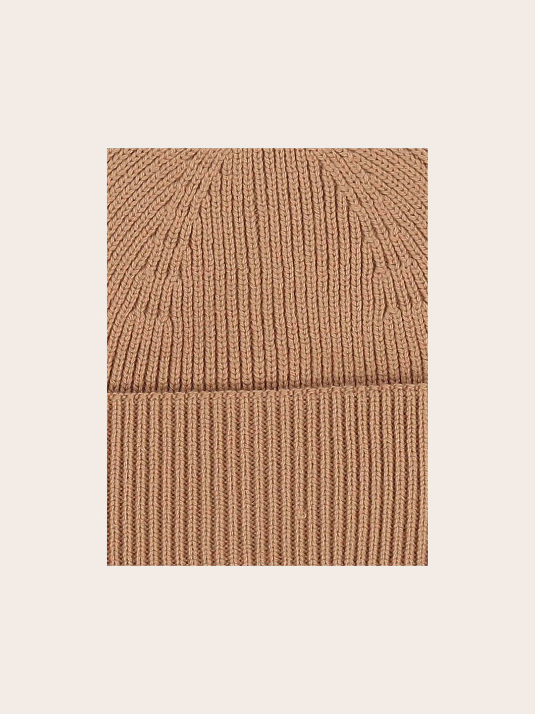 Einfarbige bugatti Beanie mit Signature-Flag