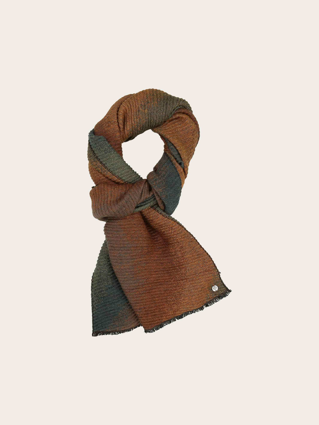 Glitzernder Plissee-Schal mit Wave-Design