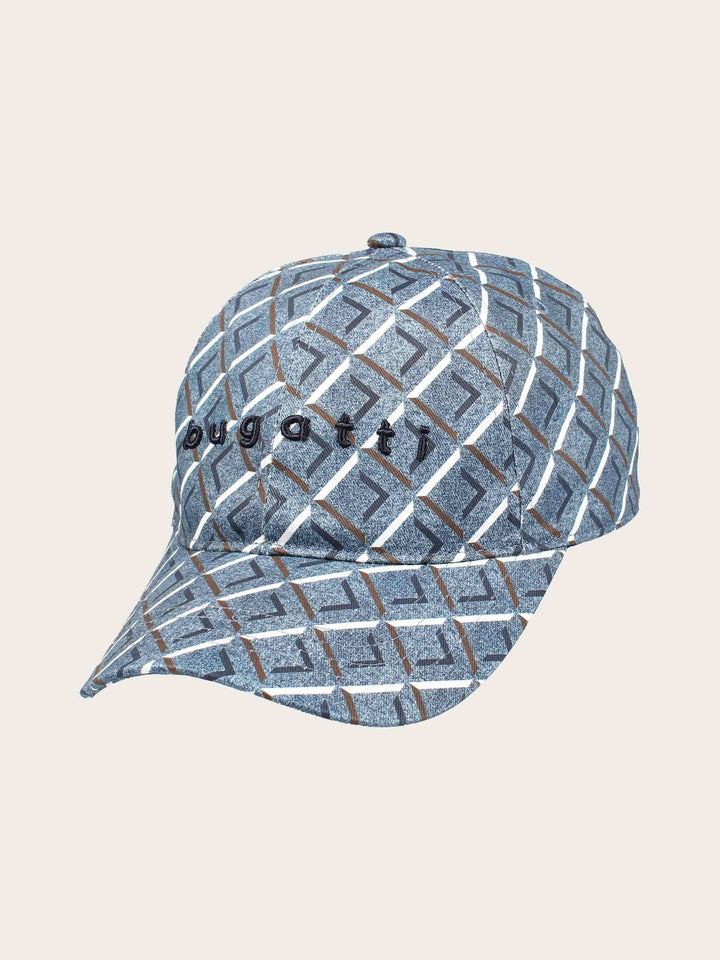 bugatti Basecap mit Schriftzug und geometrischem Design