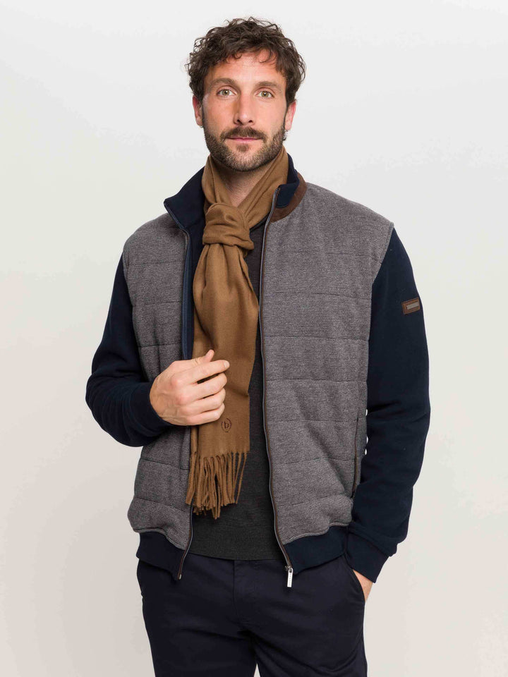 Cashminkschal mit gesticktem bugatti Logo