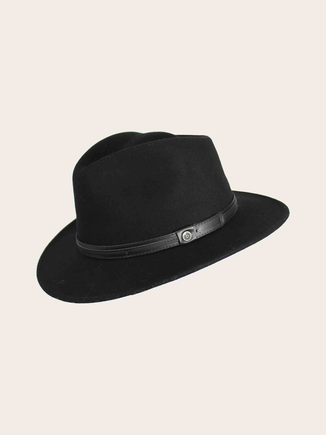 Wasserabweisender Fedora mit Lederband und bugatti-Label