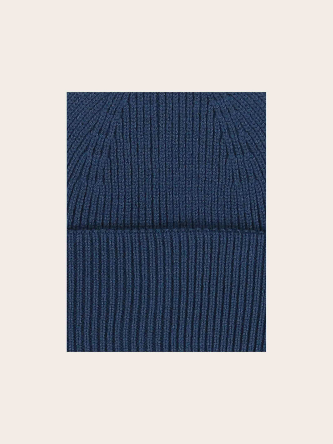 Einfarbige bugatti Beanie mit Signature-Flag