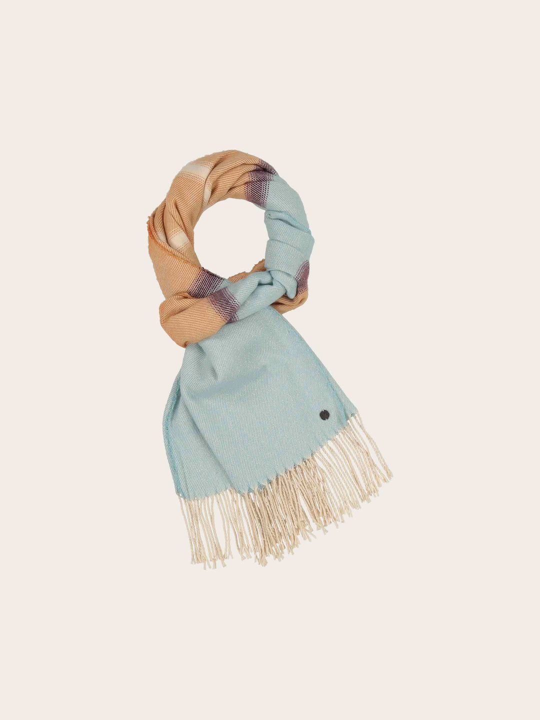 Glitzernder Schal mit Streifen-Design