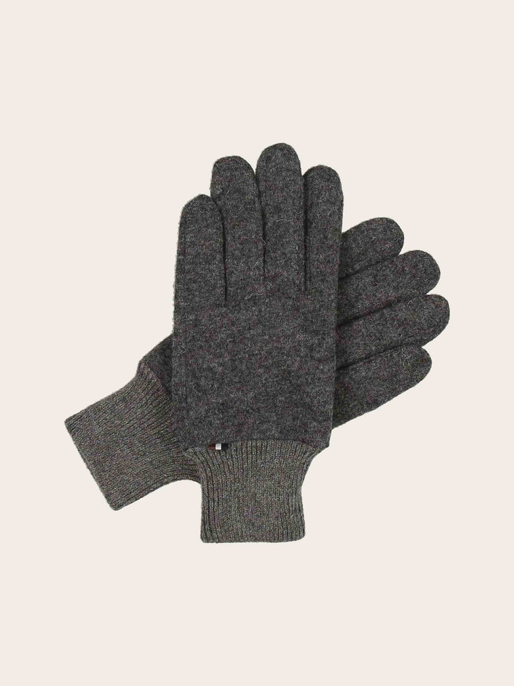 Melierte bugatti Handschuhe mit Signature-Flag