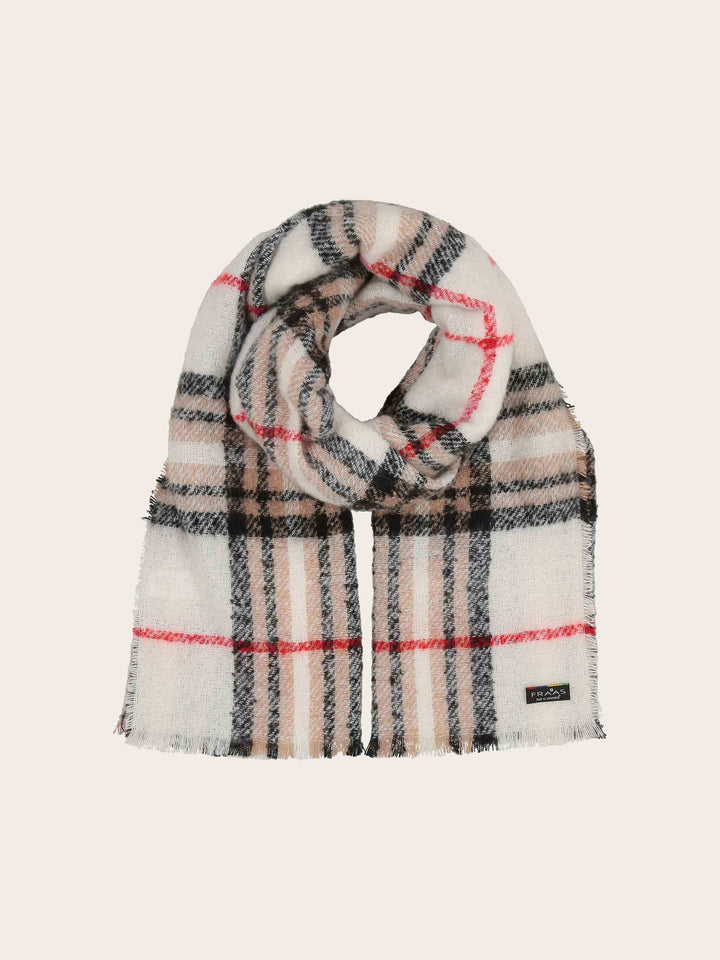 Kuschelige Bouclé Cashmink-Stola mit FRAAS Plaid Karo