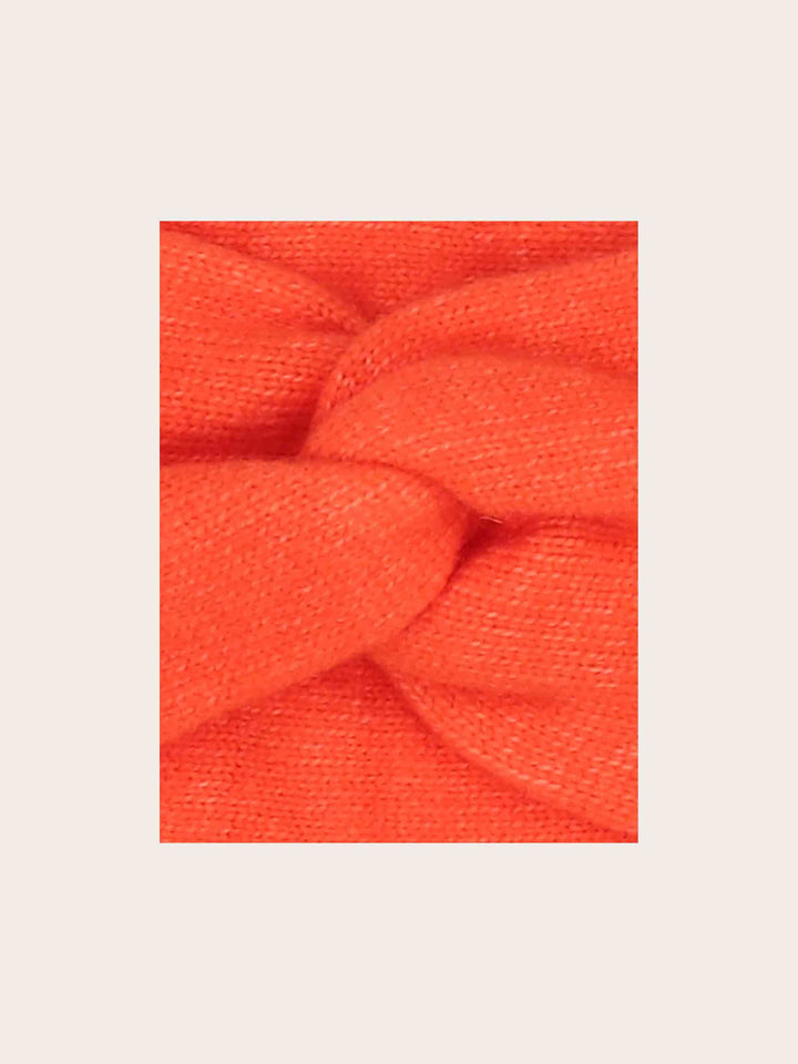 Breites Strickstirnband in Wollmischung