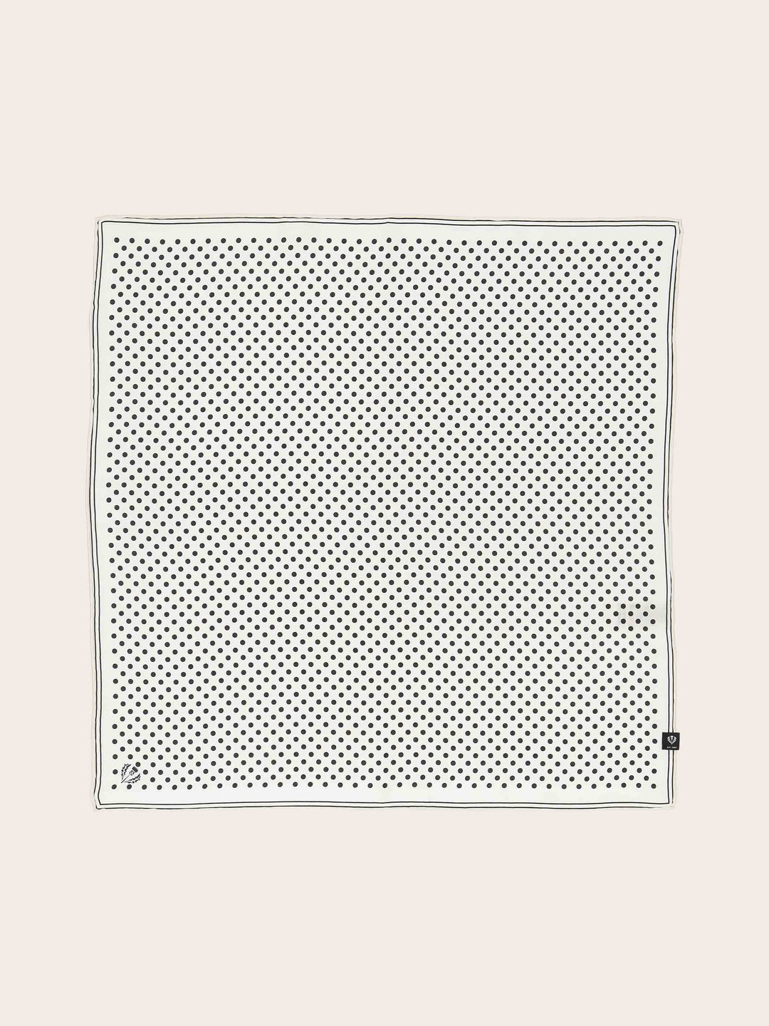 Gepunktetes Nickituch aus reiner Seide