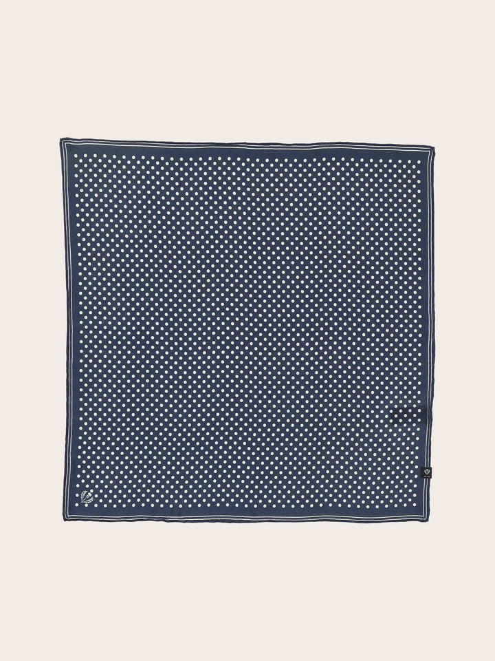 Gepunktetes Nickituch aus reiner Seide