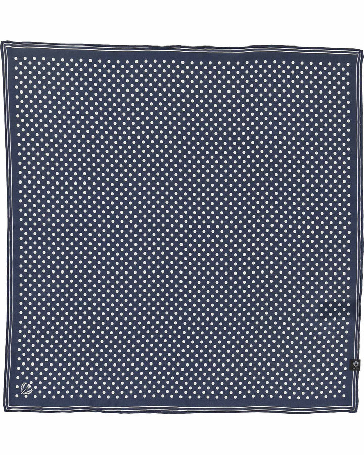 Gepunktetes Nickituch aus reiner Seide