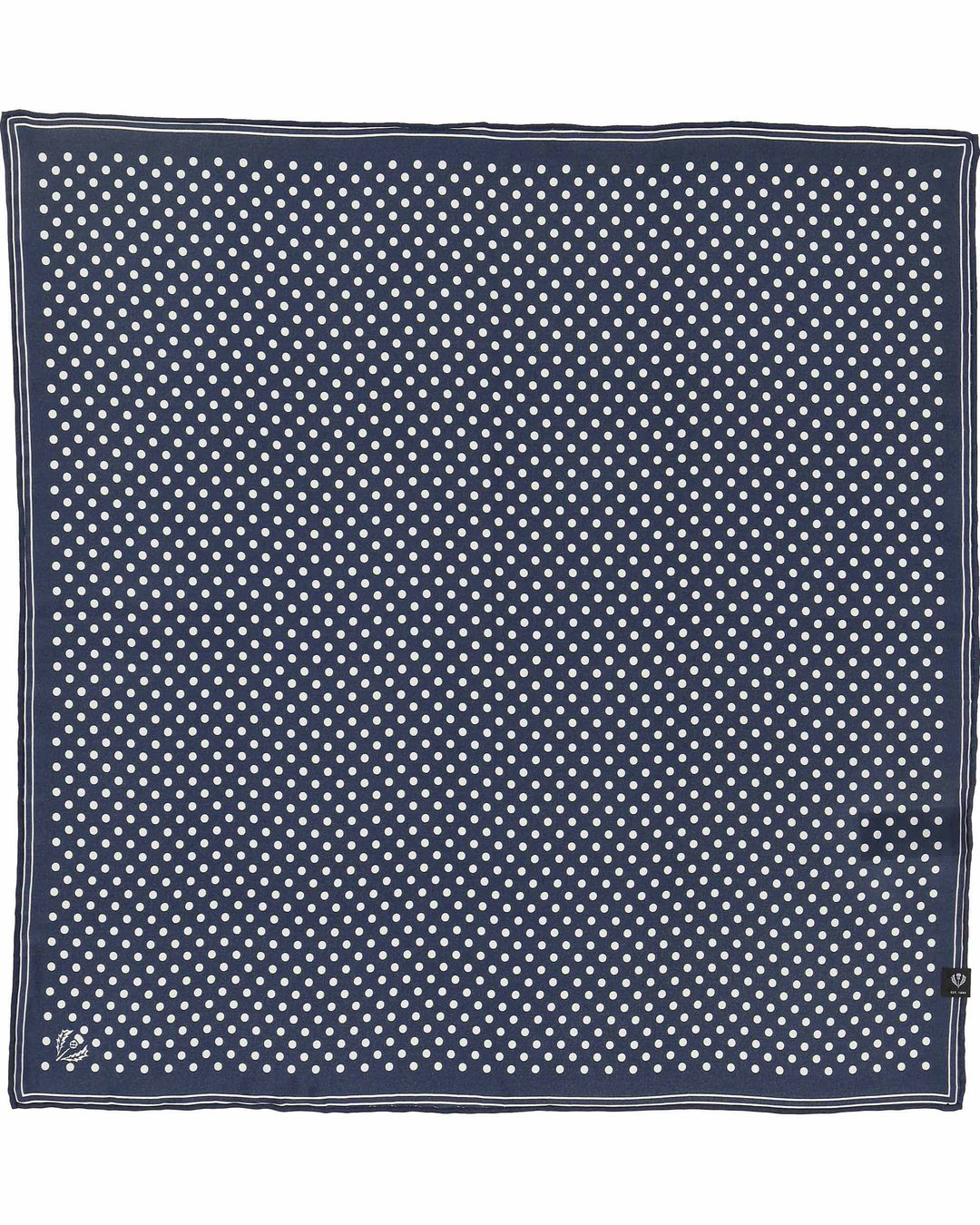 Gepunktetes Nickituch aus reiner Seide