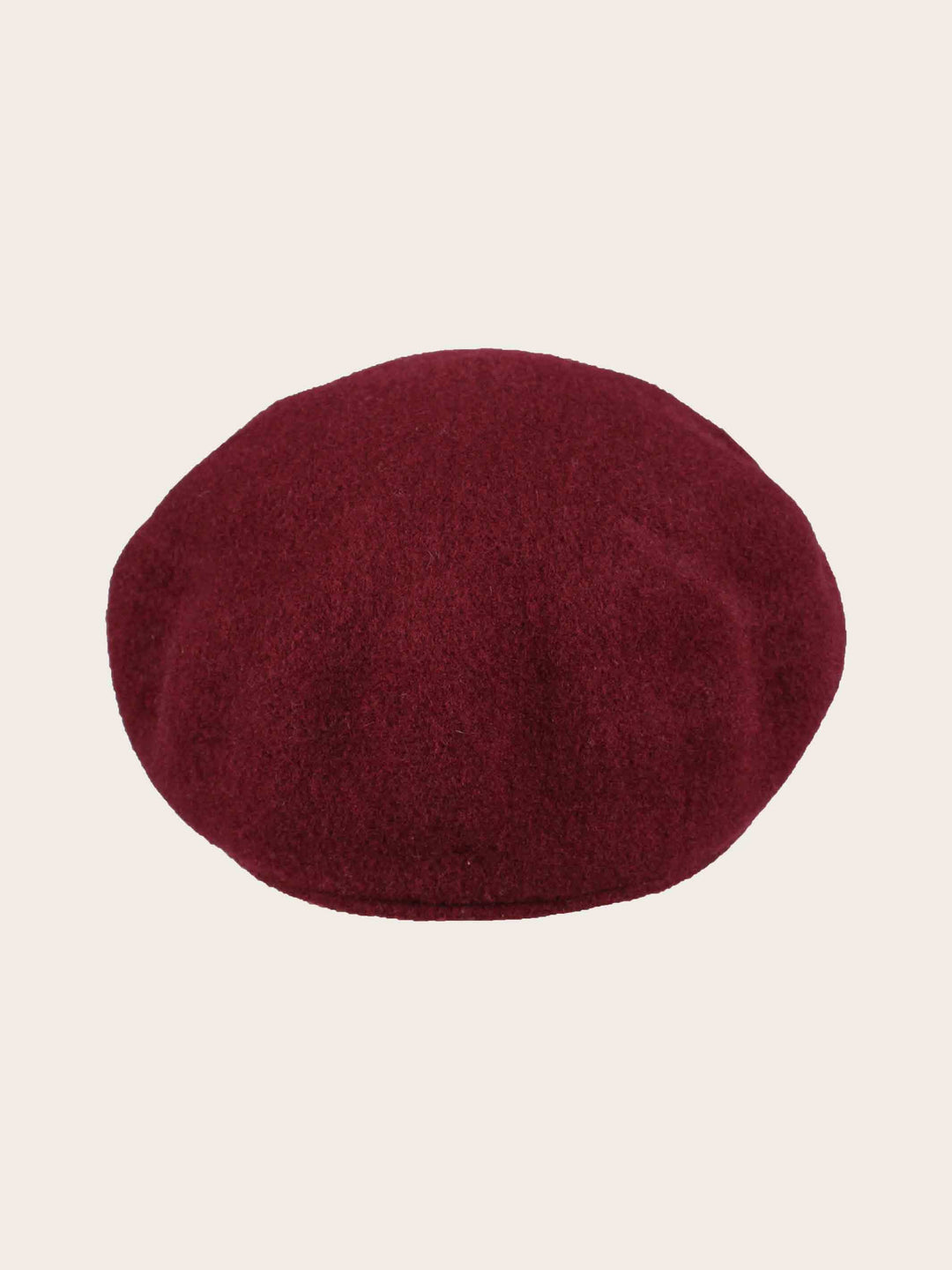 Einfarbige Loevenich Baker Boy Kappe aus reiner Wolle