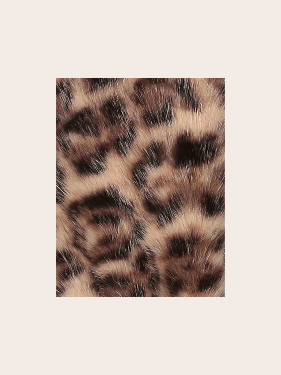 Loevenich Ohrenschützer aus Kunstleder mit Leoparden-Muster
