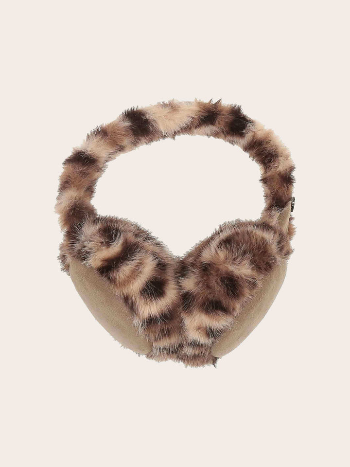 Loevenich Ohrenschützer aus Kunstleder mit Leoparden-Muster