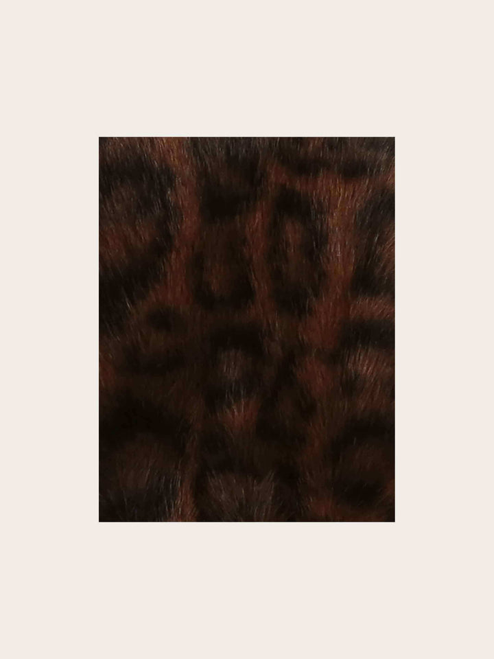 Loevenich Ohrenschützer aus Kunstleder mit Leoparden-Muster