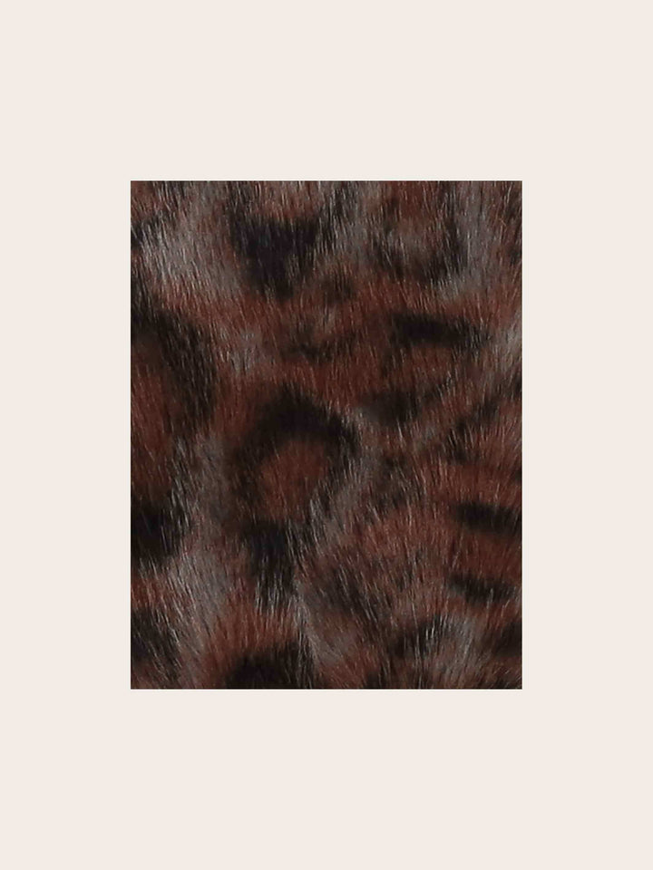 Loevenich Ohrenschützer aus Kunstleder mit Leoparden-Muster