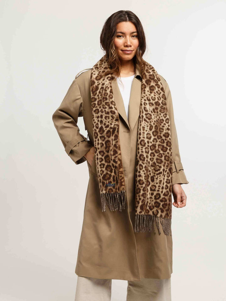 Cashmink-Schal mit Leo-Design