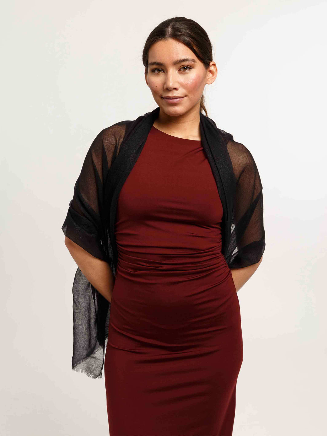 Stola mit zartem Glitzer