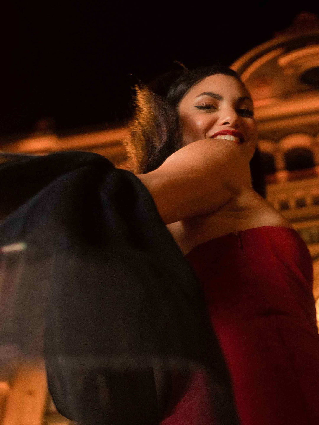 Stola mit zartem Glitzer