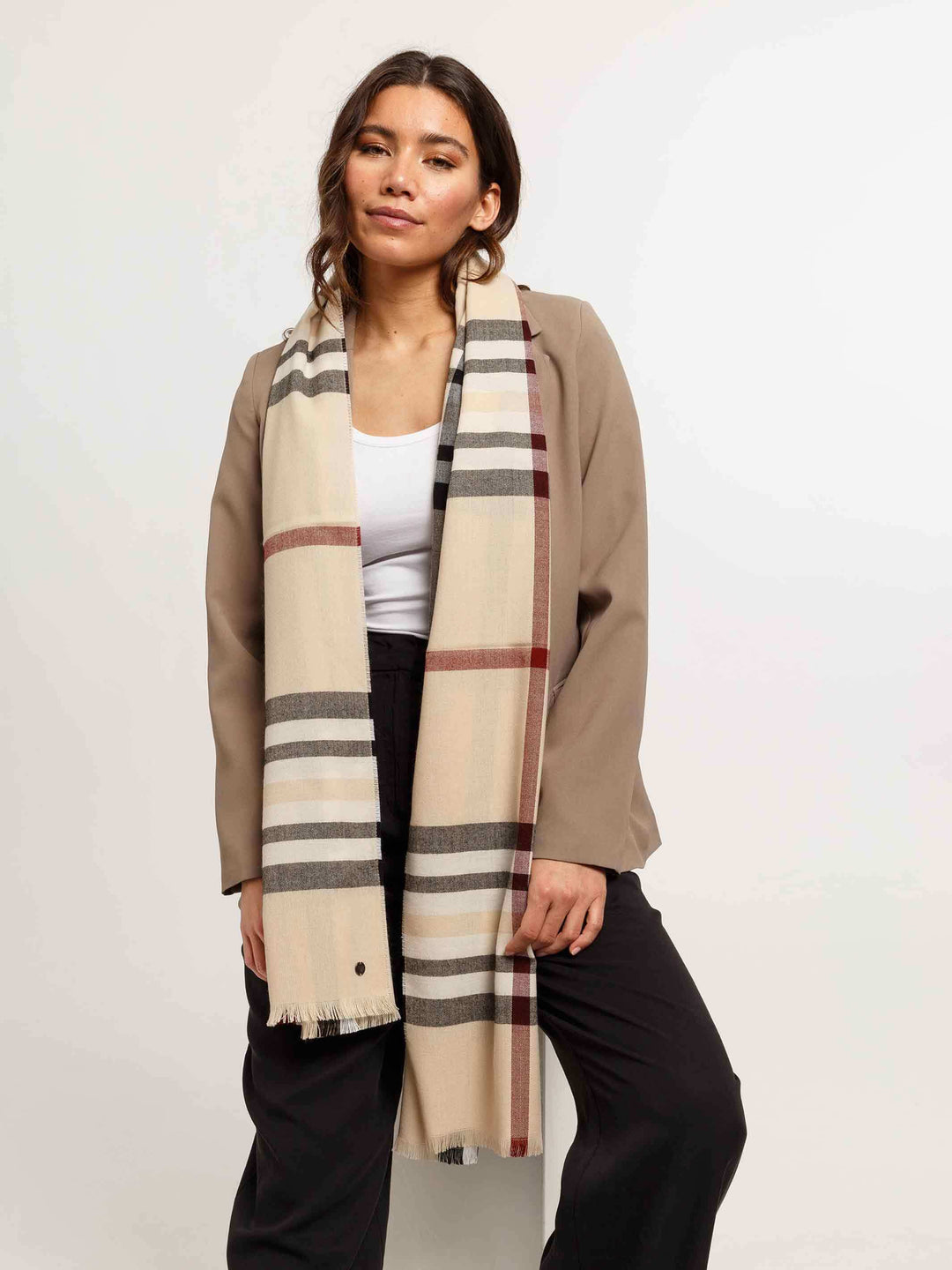 Stola mit FRAAS Plaid - Made in Germany