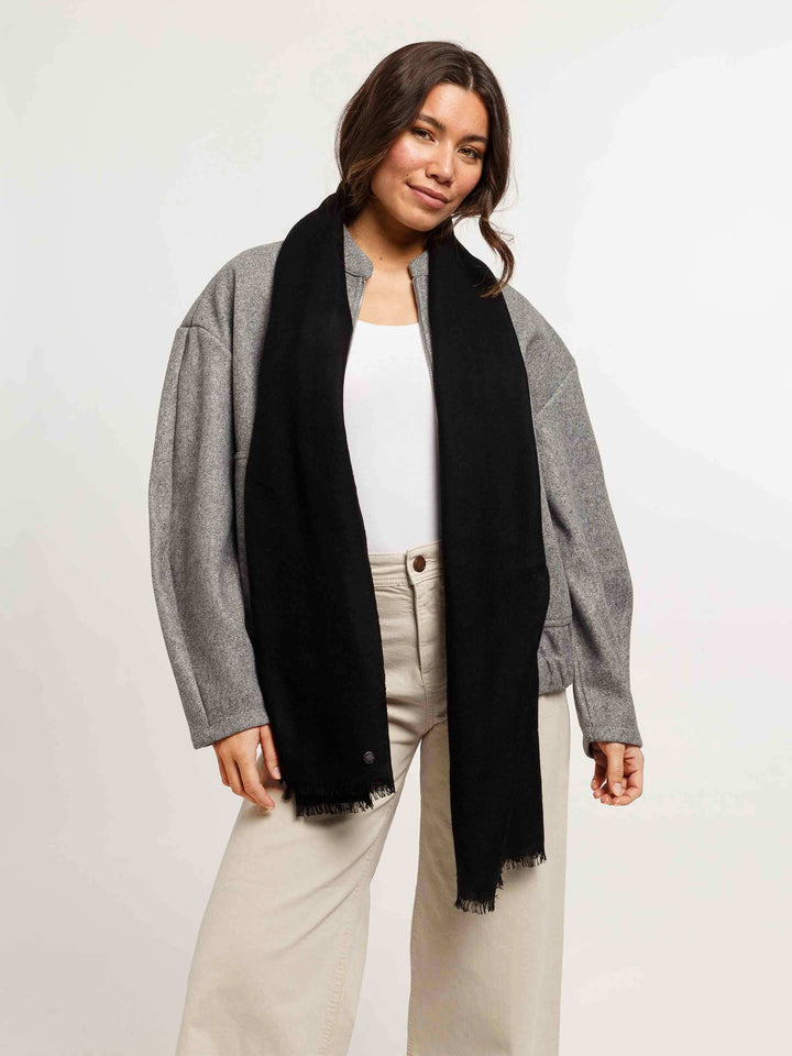 Einfarbige Pashmina aus reiner Wolle