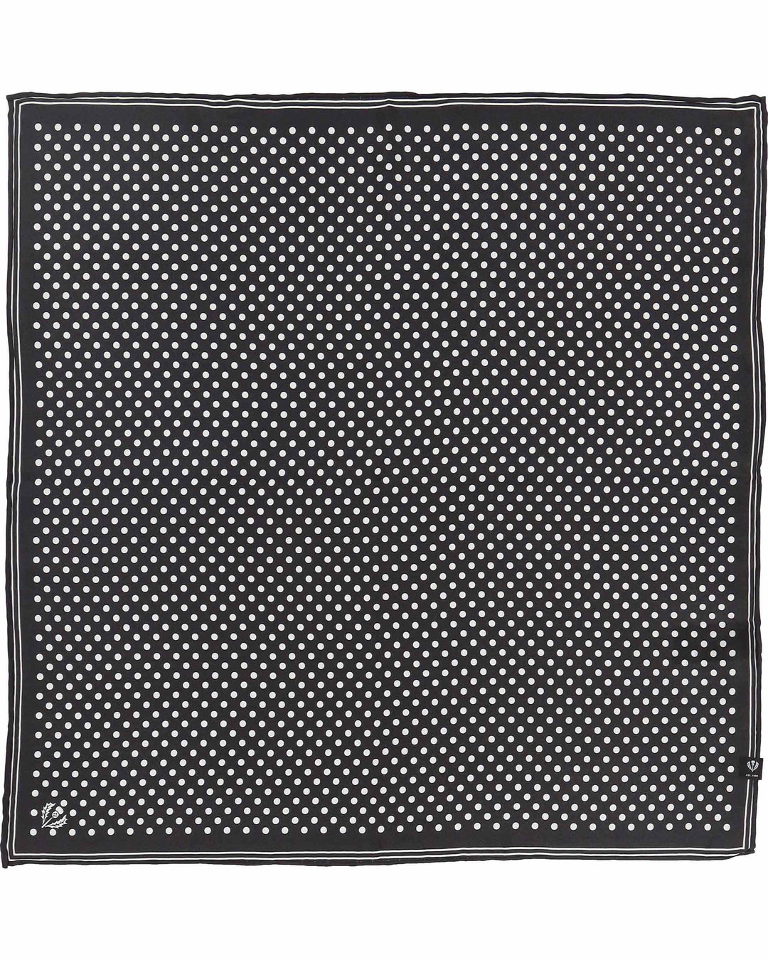 Gepunktetes Nickituch aus reiner Seide