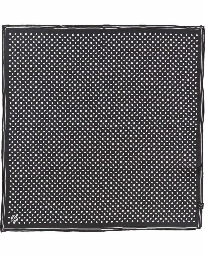 Gepunktetes Nickituch aus reiner Seide