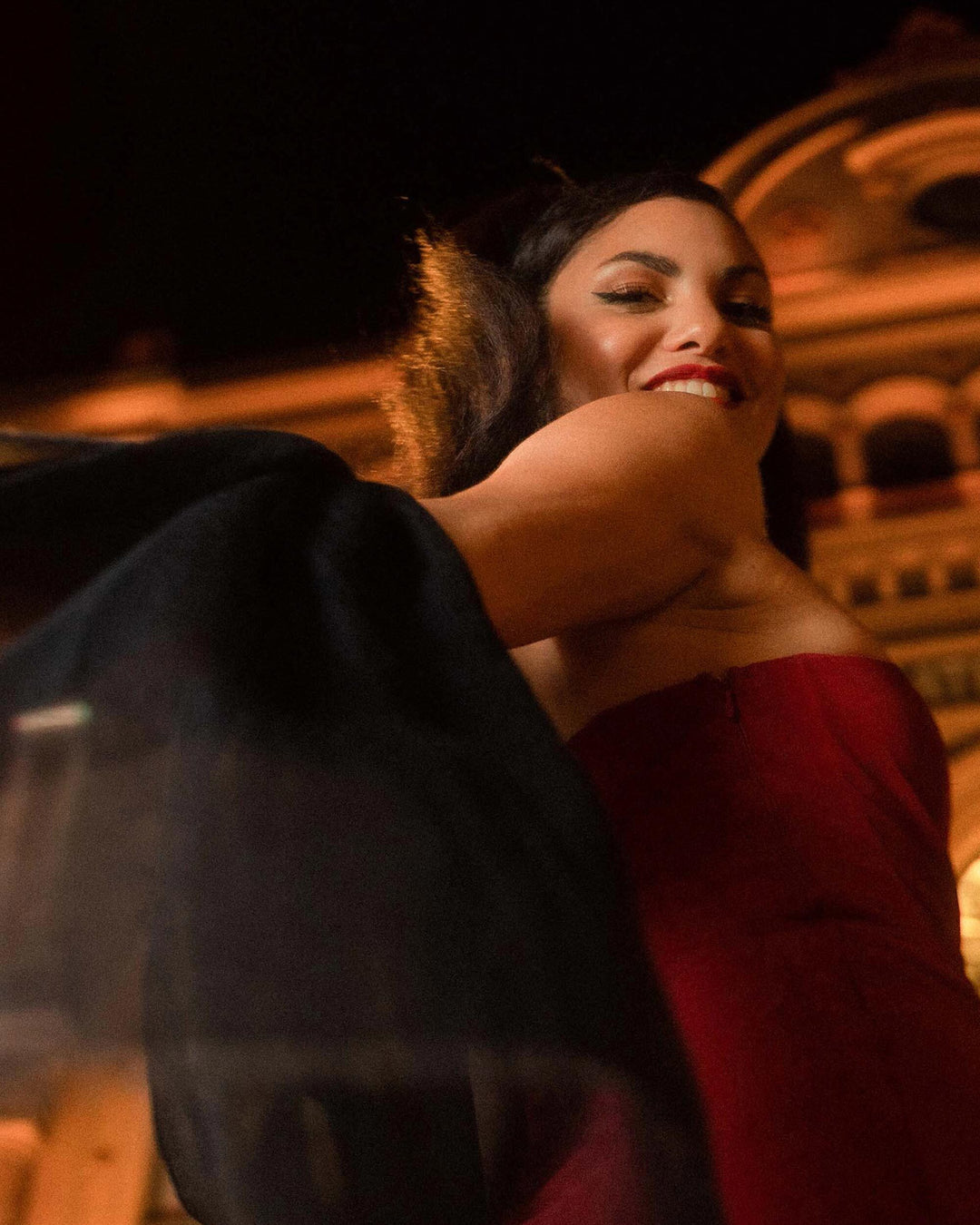 Stola mit zartem Glitzer